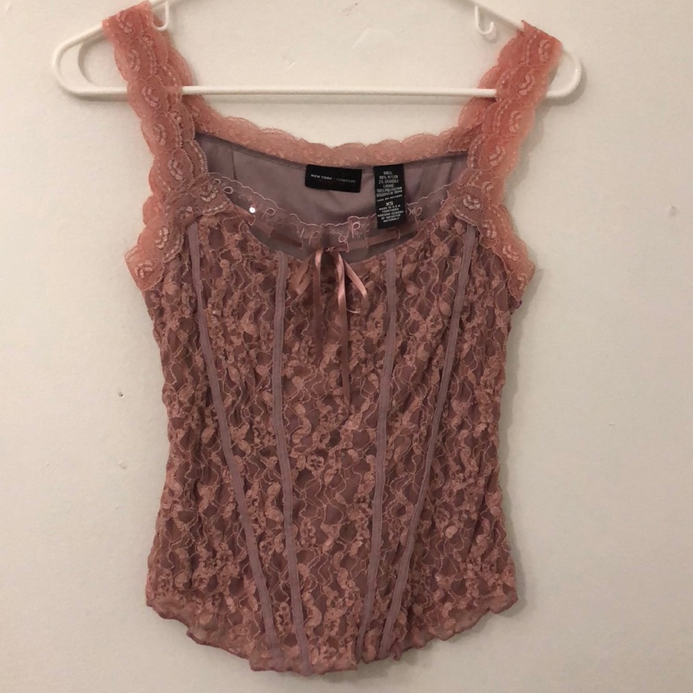 New York & Company lace top